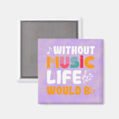 Aimant La vie serait plate (Recto/Verso)