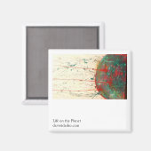 Aimant La vie sur la planète (Recto/Verso)