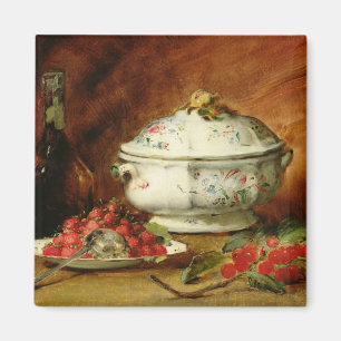 Aimant La vie toujours avec une soupière de soupe