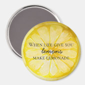 Aimant La Vie Vous Donne Une Citation De Citron (Recto/Verso)