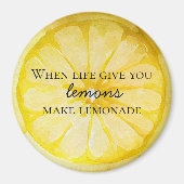 Aimant La Vie Vous Donne Une Citation De Citron (Devant)