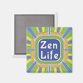 Aimant La vie Zen pour moi (Recto/Verso)