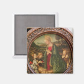 Aimant La Vierge adorant l'enfant Christ (Recto/Verso)