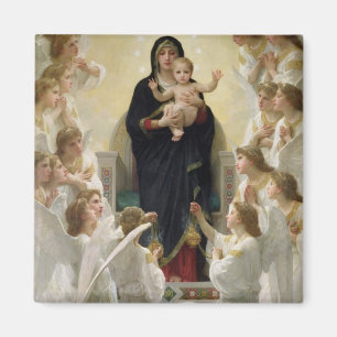 Aimant La Vierge avec Angels, 1900