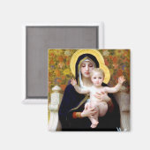 Aimant La Vierge de la Lily, Bouguereau (Recto/Verso)