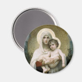 Aimant La Vierge des Roses de Bouguereau (1903) (Recto/Verso)