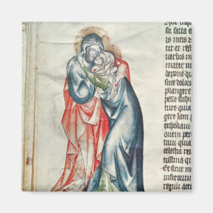 Aimant La Vierge et le Christ, de la Passion de