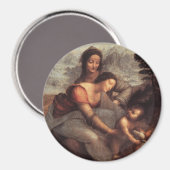 Aimant La Vierge et l'Enfant avec Sainte-Anne (Recto/Verso)
