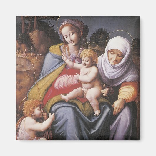 Aimant La Vierge et l'Enfant avec St Elizabeth (Devant)