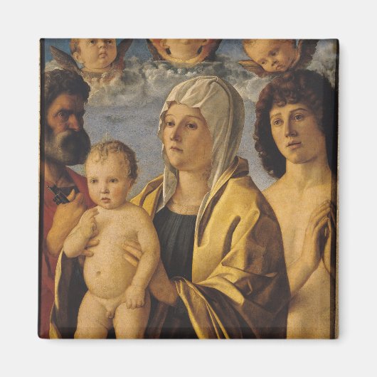 Aimant La Vierge et l'Enfant avec St. Peter & St. (Devant)