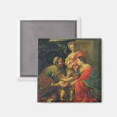 Aimant La Vierge et l'Enfant avec Ste Elizabeth, l'Enfant (Recto/Verso)
