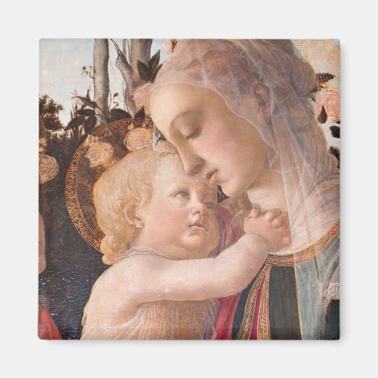 Aimant La Vierge et l'enfant d'Alessandro Botticelli (Devant)