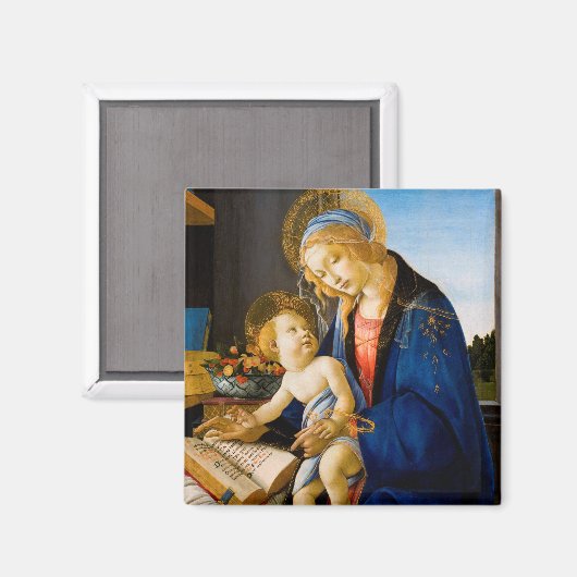 Aimant La Vierge et l'Enfant, Sandro Botticelli (Recto/Verso)