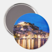 Aimant La ville croate de Sibenik la nuit (Recto/Verso)