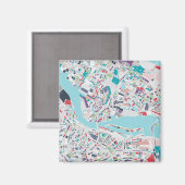 Aimant La ville d'Amsterdam (Recto/Verso)