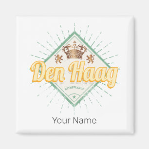 Aimant La ville de La Haye Pays-Bas Retro Holland Vintage