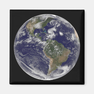 Aimant La vue de la pleine terre et quatre donnent