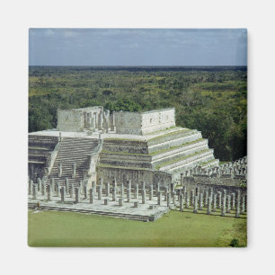 Aimant La vue du temple des guerriers signalent l'ANNONCE