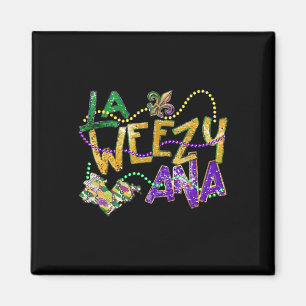 Aimant La Weezy Ana Mardi Gras Louisiane Gros Mardi Femme