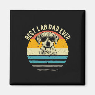 Aimant Lab Papa Ever Labrador Papa Cadeau Vintage