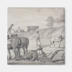 Aimant Labourage des champs