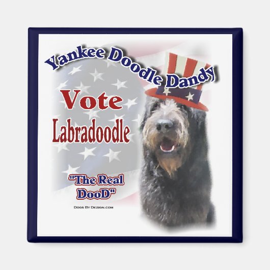 Aimant Labradoodle Cadfts (Devant)