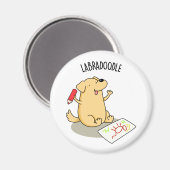 Aimant Labradoodle Funny Labrador Chien Pun (Recto/Verso)