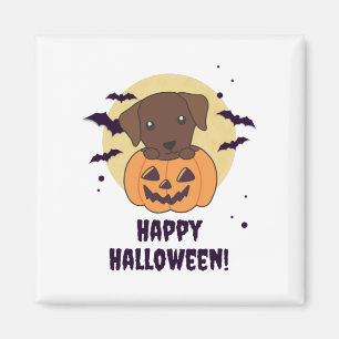 Aimant Labrador En Chiens Citrouilles Cutes Happy Hallowe