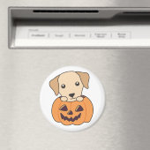Aimant Labrador En Chiens Citrouilles Cutes Happy Hallowe (In Situ (Lave-vaisselle))