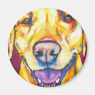 Aimant Labrador jaune 1