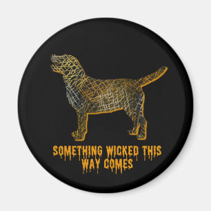 Aimant Labrador Retriever Chien Silhouette Amusant Hallow