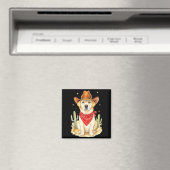 Aimant Labrador Retriever Cowboy Dog Western Llabrador Co (In Situ (Lave-vaisselle))