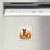 Aimant Labrador Retriever Fox Red (In Situ (Lave-vaisselle))