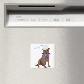 Aimant Labrador Retriever marron au chocolat (In Situ (Lave-vaisselle))