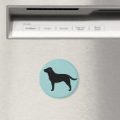 Aimant Labrador Retriever (noir) (In Situ (Lave-vaisselle))