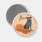 Aimant Labrador Retriever noir Halloween (Recto/Verso)