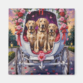 Aimant Labrador Saint-Valentin  (Devant)