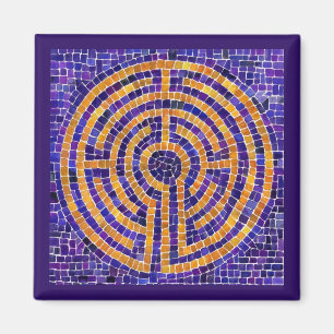 Aimant LABYRINTH MOSAIC Carré magnétique - violet
