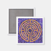 Aimant LABYRINTH MOSAIT Carré magnétique - Blanc (Recto/Verso)