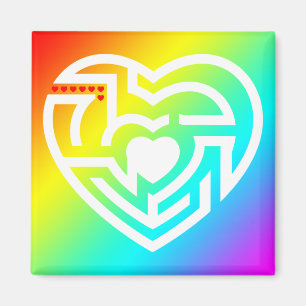 Aimant labyrinthe d'amour