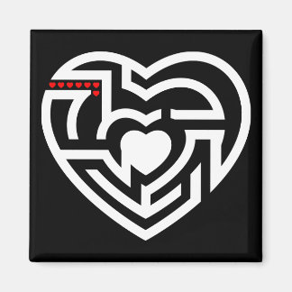 Aimant labyrinthe d'amour