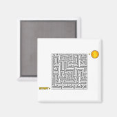 Aimant Labyrinthe de Maze début bitcoin pas de solution (Recto/Verso)