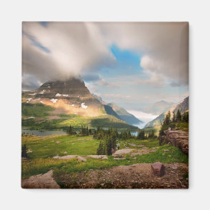 Aimant Lac alpin nuageux mountains