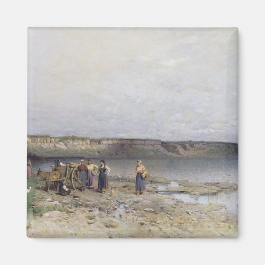 Aimant Lac Balaton avec la rive d'Akarattya, 1885 (Devant)