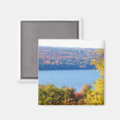 Aimant LAC CAYUGA DANS L'aimant AUTOMNE (Recto/Verso)