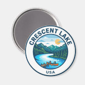 Aimant Lac Crescent USA (Recto/Verso)
