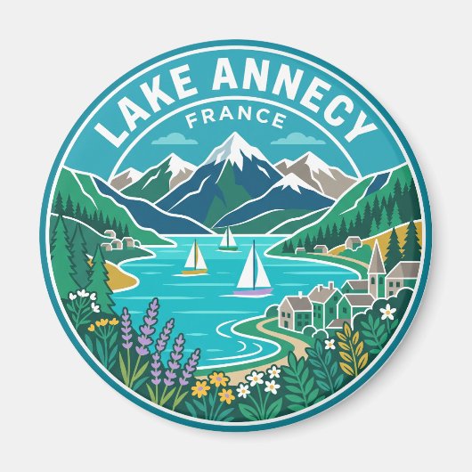 Aimant Lac d'Annecy France (Devant)