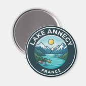 Aimant Lac d'Annecy France (Recto/Verso)