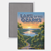 Aimant Lac des Ozarks Missouri Travel (Recto/Verso)