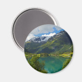 Aimant Lac Floen pittoresque, Norvège (Recto/Verso)